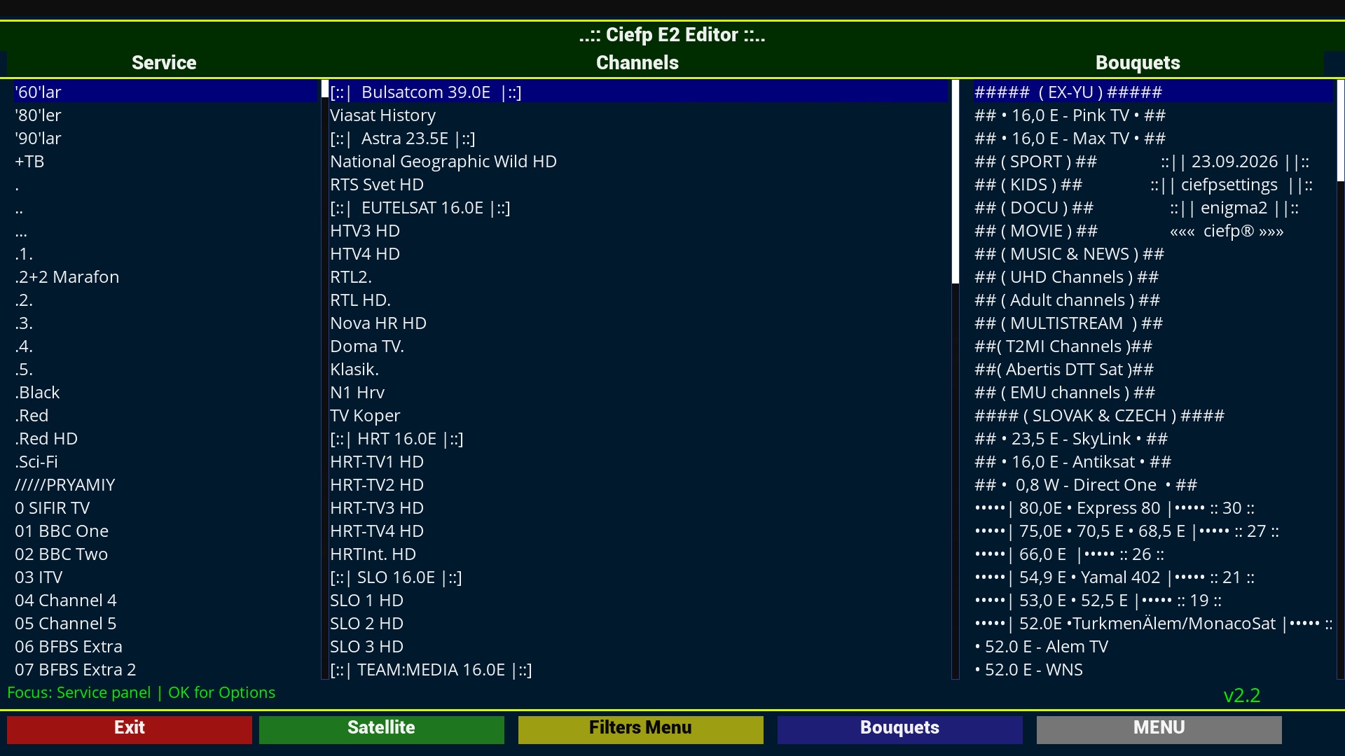 CiefpE2editor screenshot 1