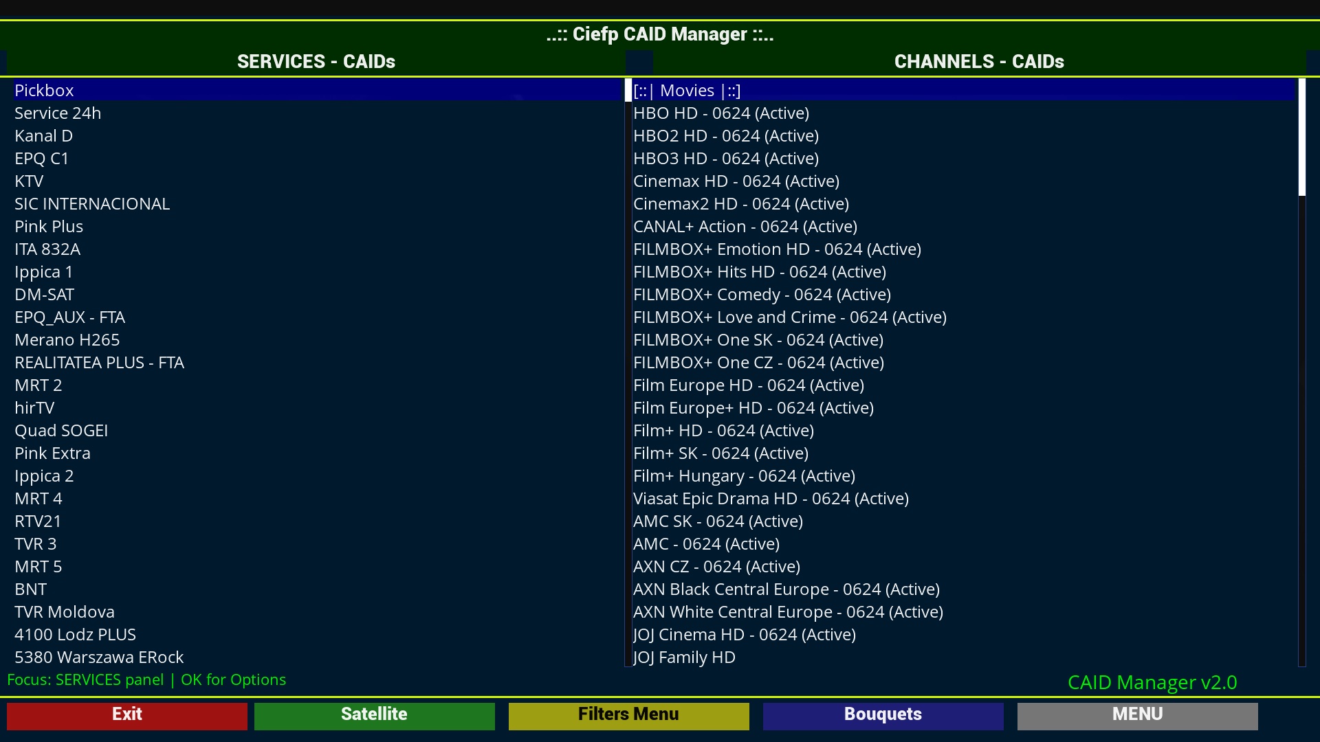 CiefpE2editor screenshot 2