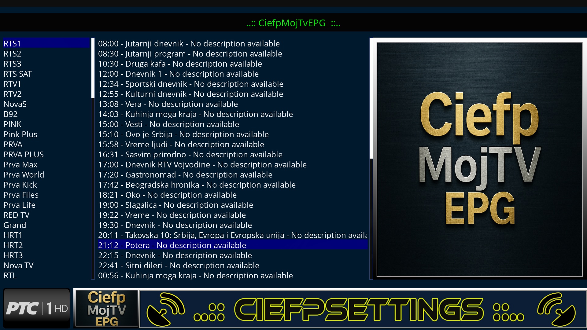CiefpMojTvEPG صورة 1