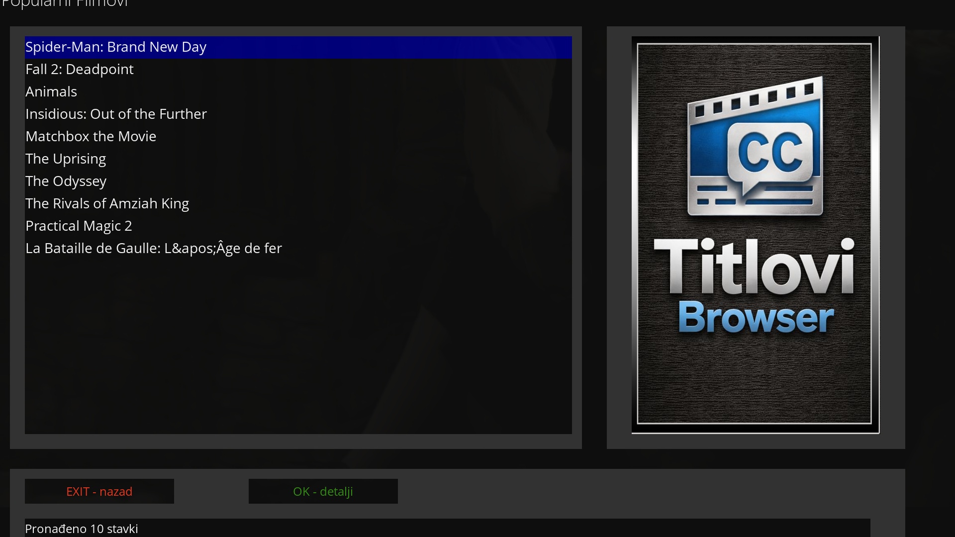 CiefpTitloviBrowser screenshot 2