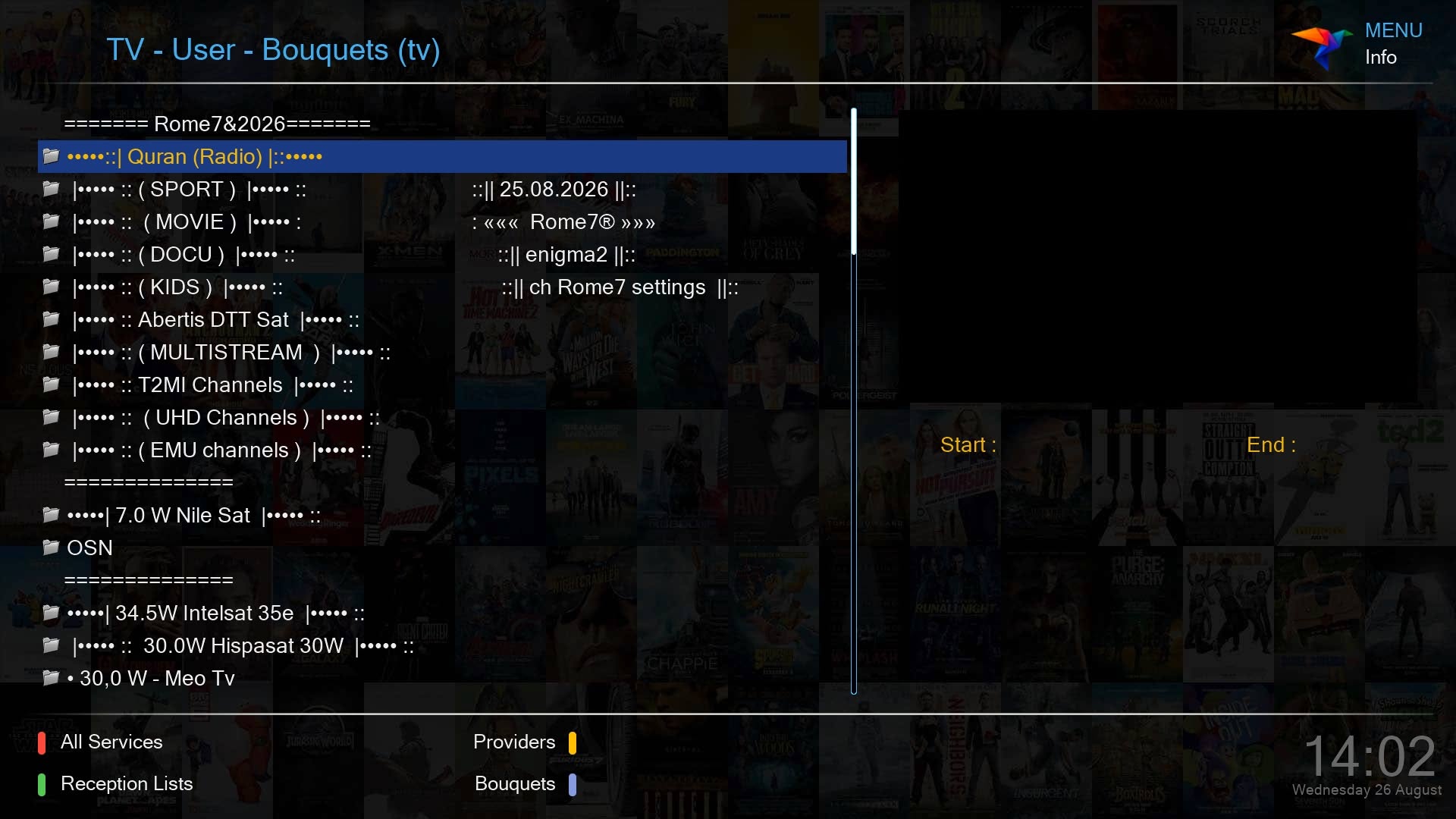 Channel List by rome7 screenshot 1