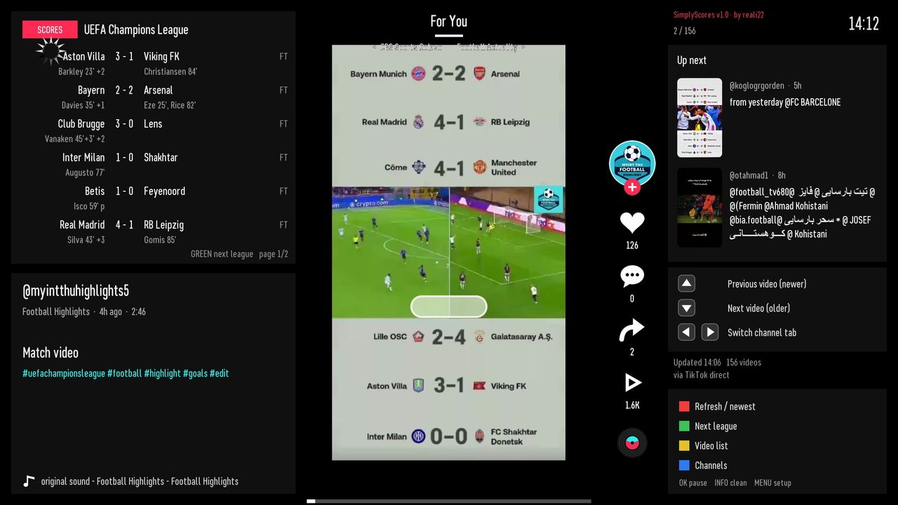 SimplyScores screenshot 1