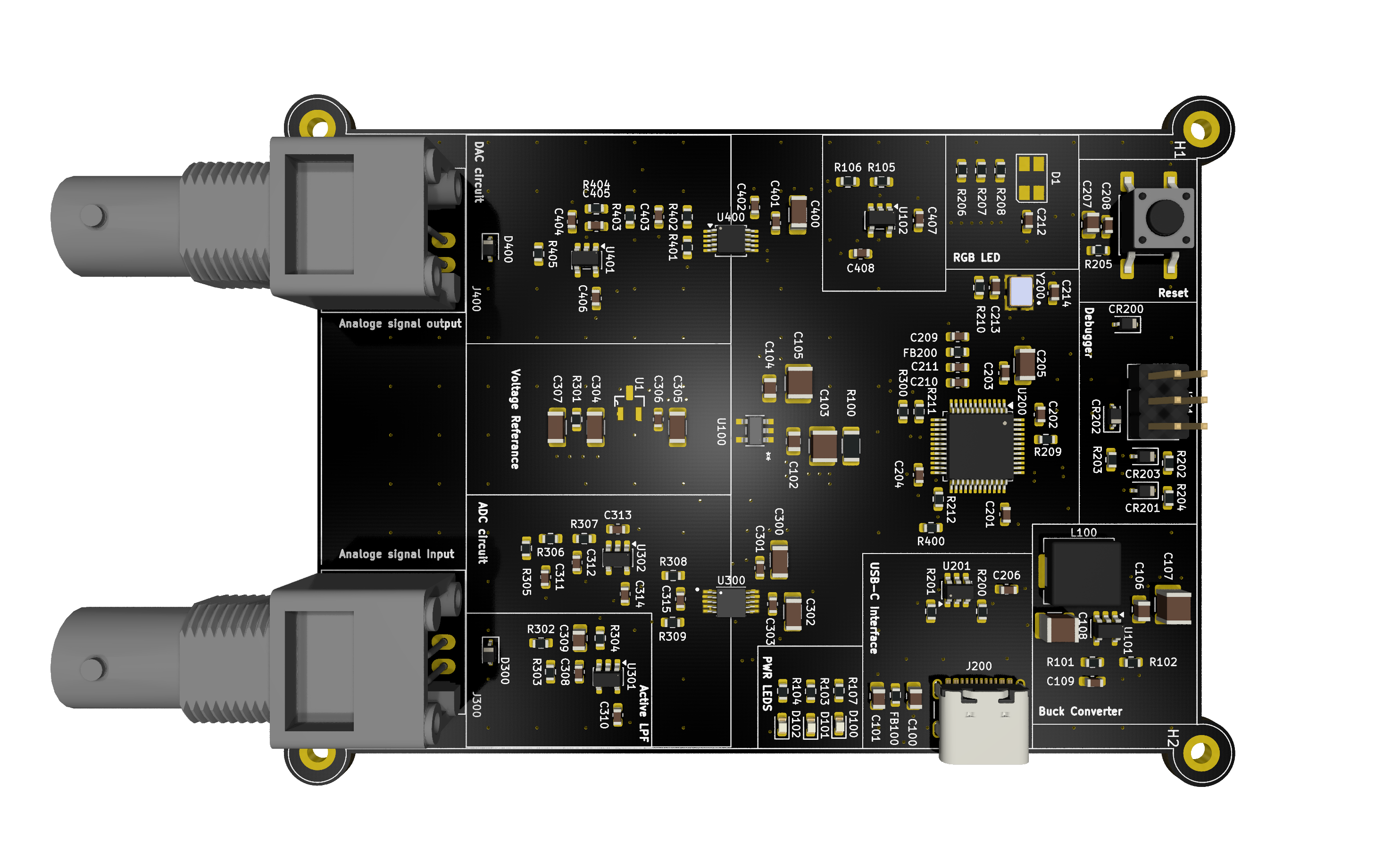 Mixed Signal Board, from the project README
