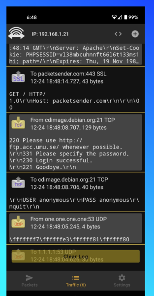 Packet Sender Android