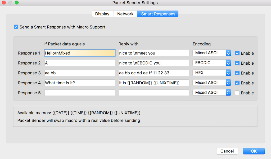 Packet Sender Direct TCP