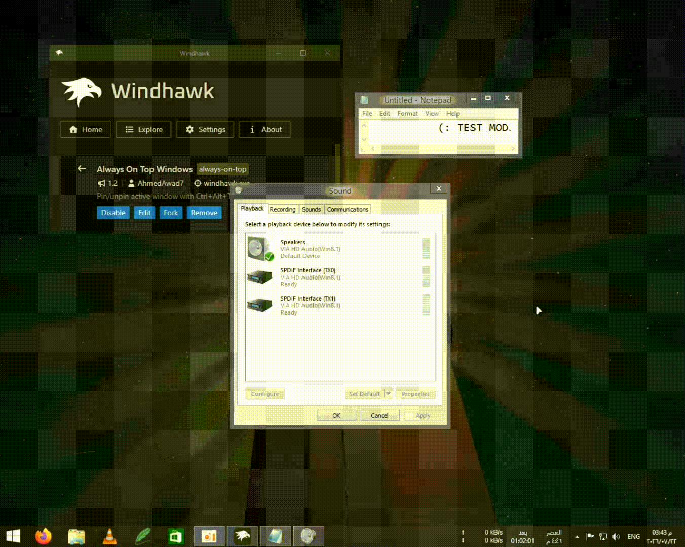 Real Always On Top Windows demonstration
