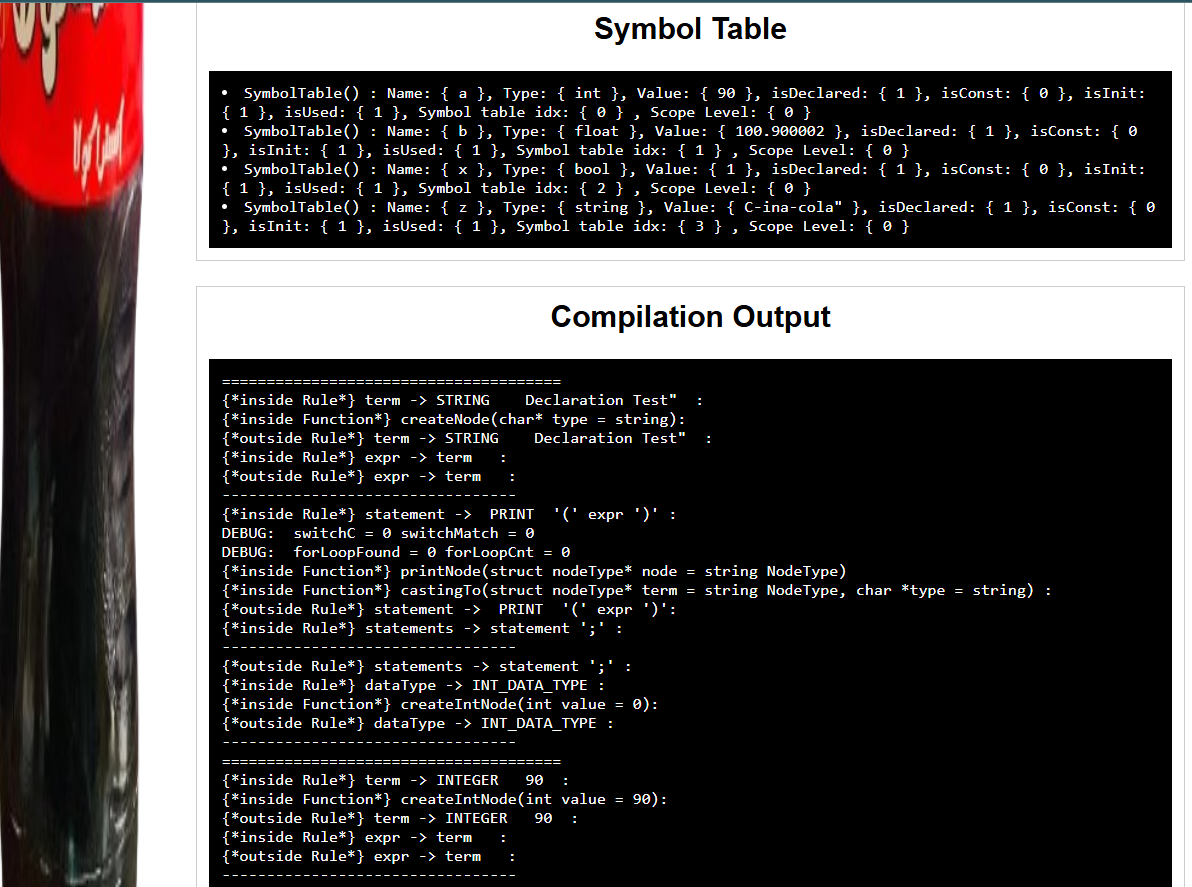 Syntax Error Example