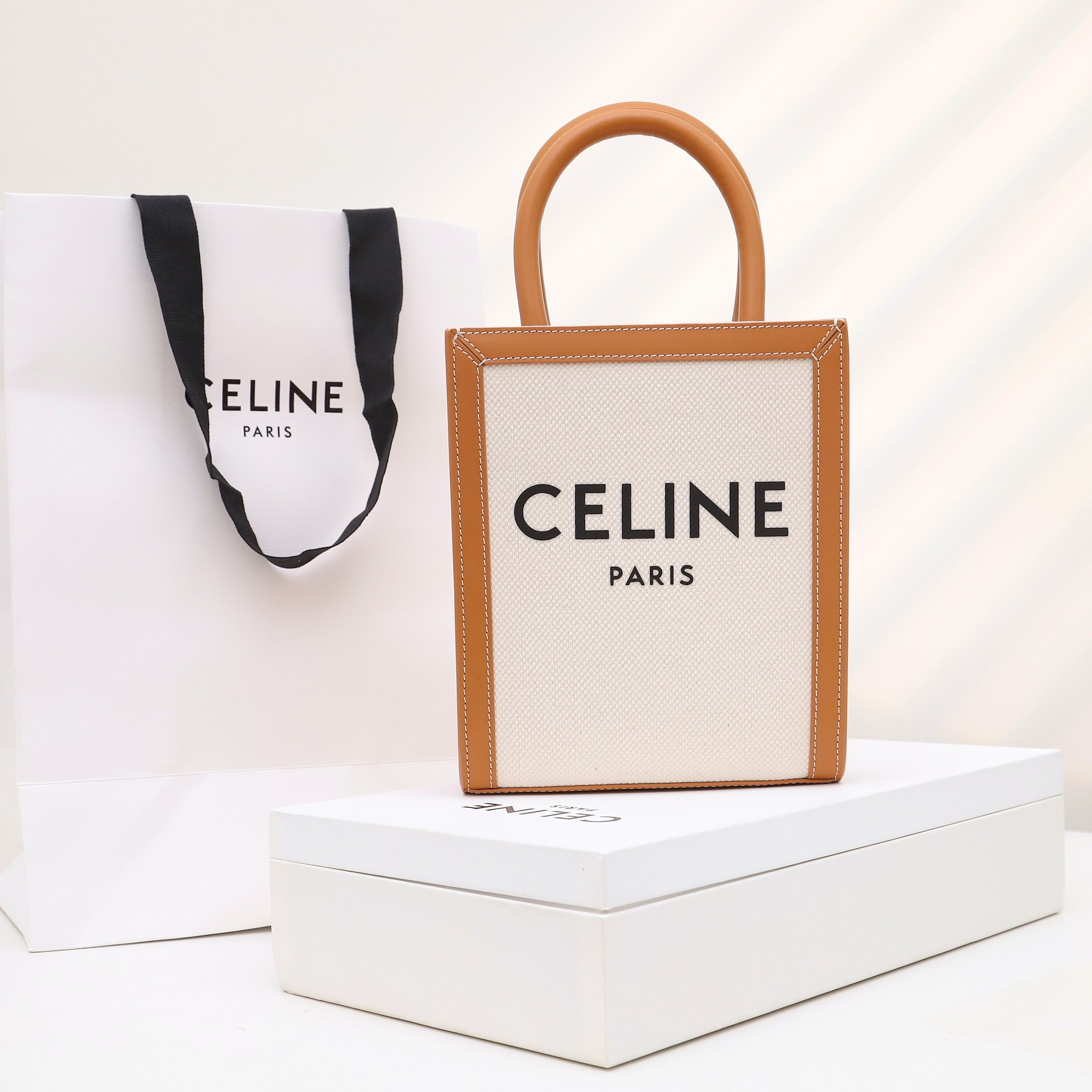 Celine Mini Tote Off White Tan