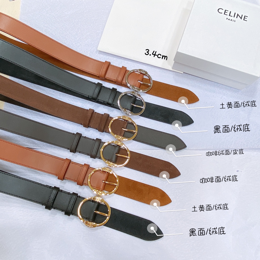 Celine Classic Calfskin Belt