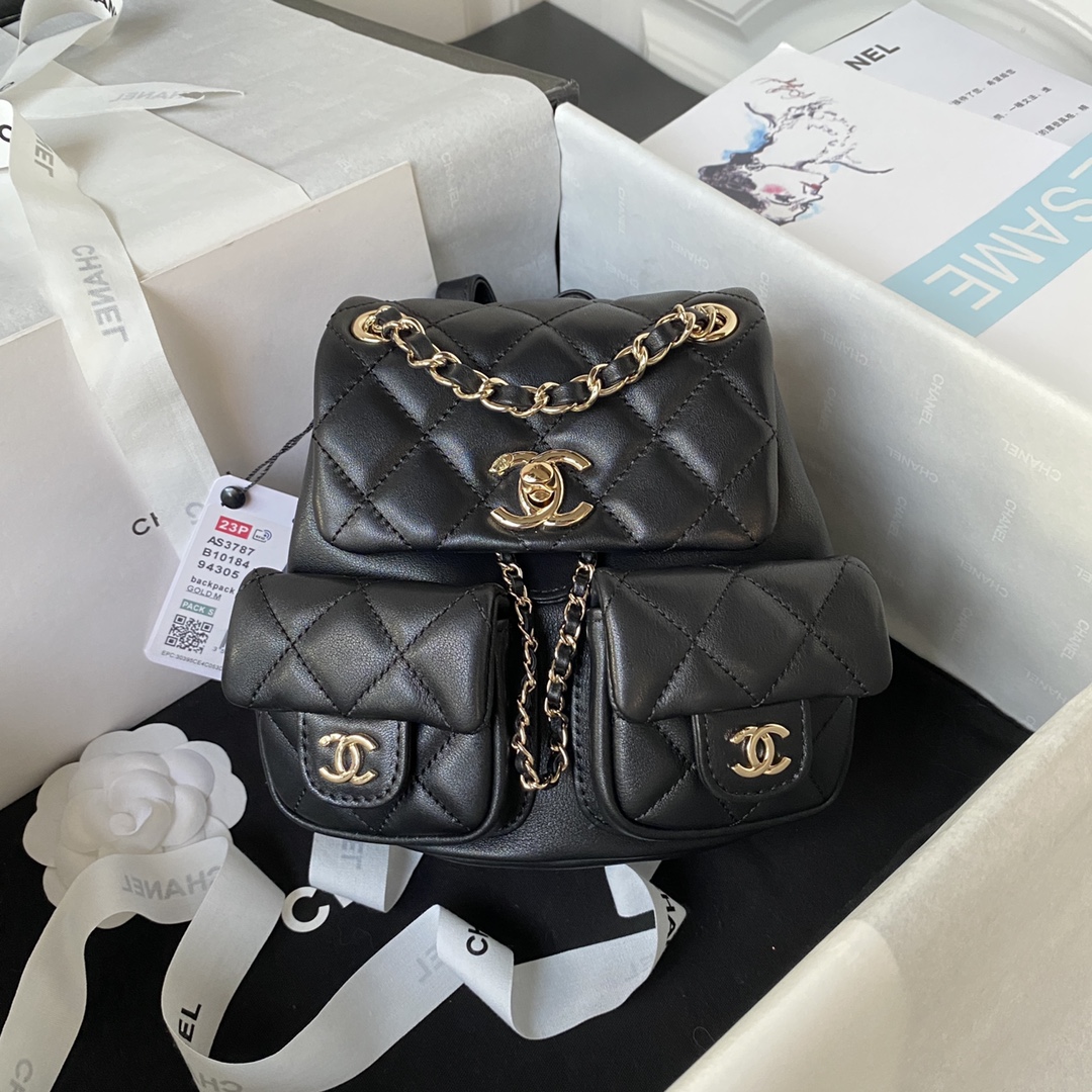 Chanel 23P AS3787 Gold Bag
