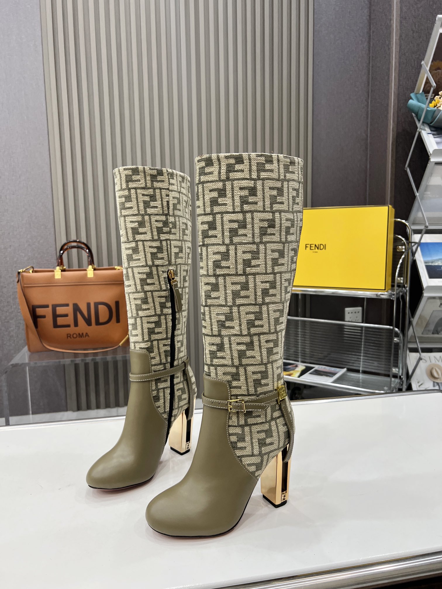 Fendi Comfort Sheepskin Lined Sandals