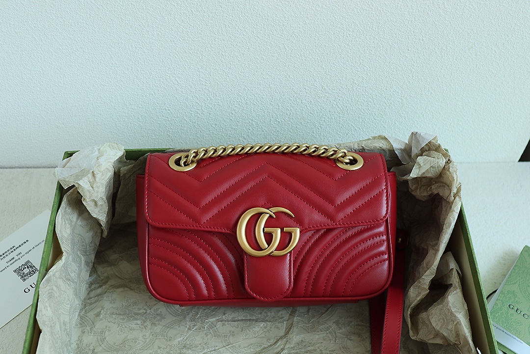 Marmont Chain Bag Red