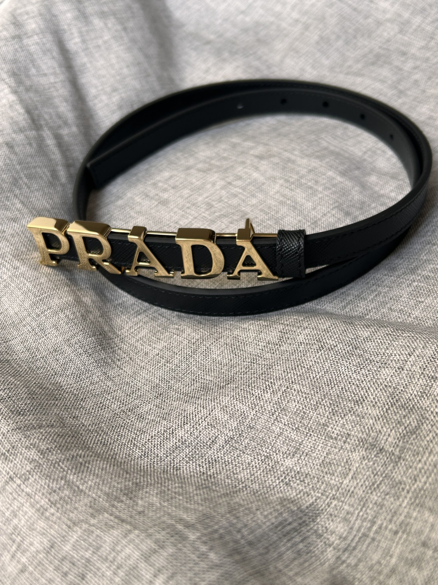 Prada Saffiano 1.5cm Leather Belt