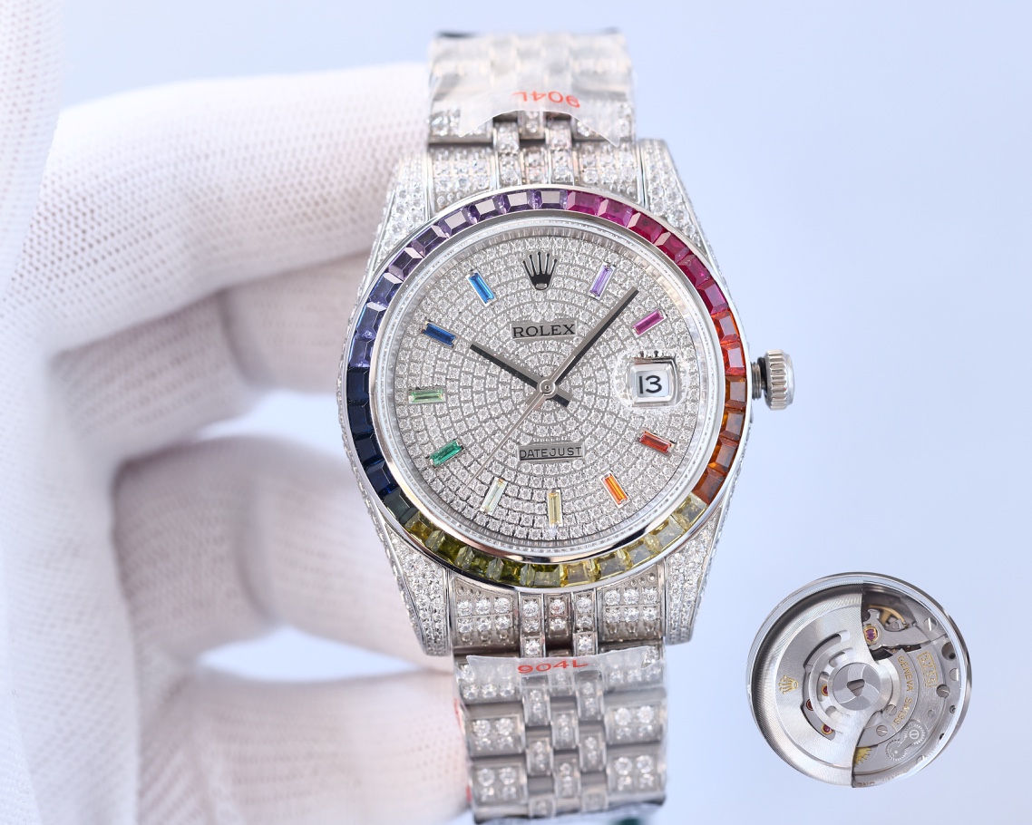 Rolex 41mm Full Diamond 3255