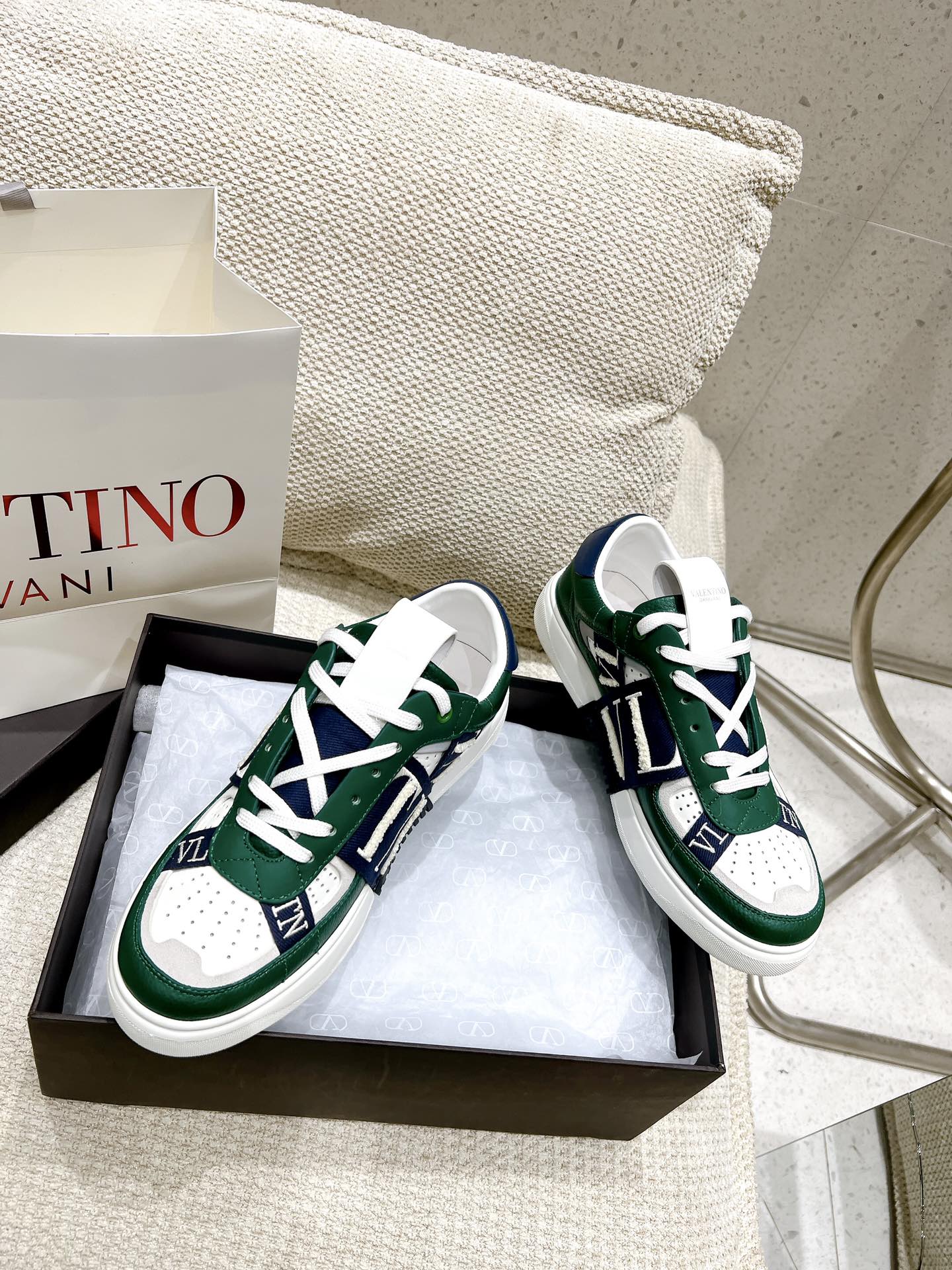 Valentino VLTN Metallic Laser Sneakers