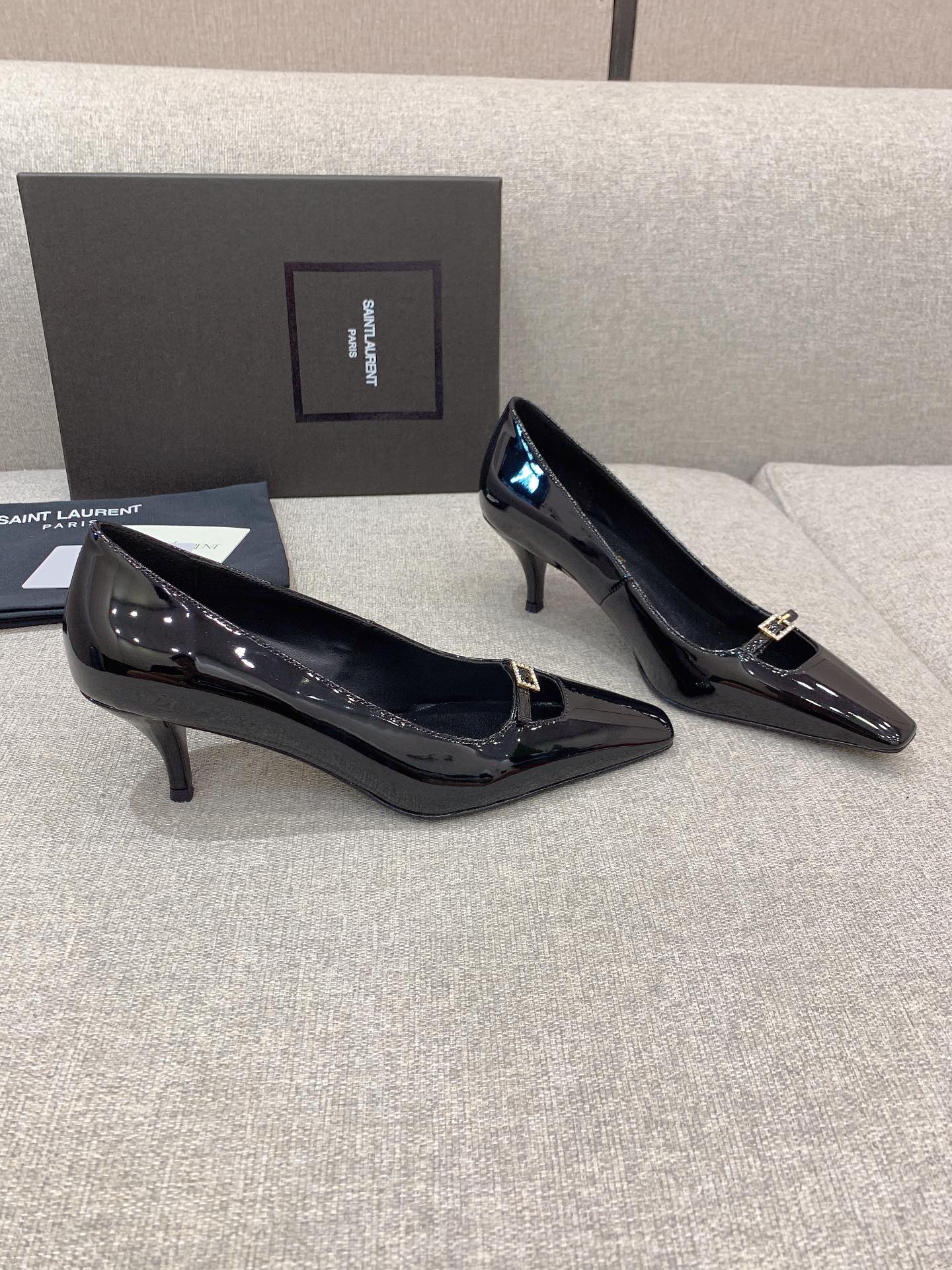 YSL 6cm Patent Leather Heels