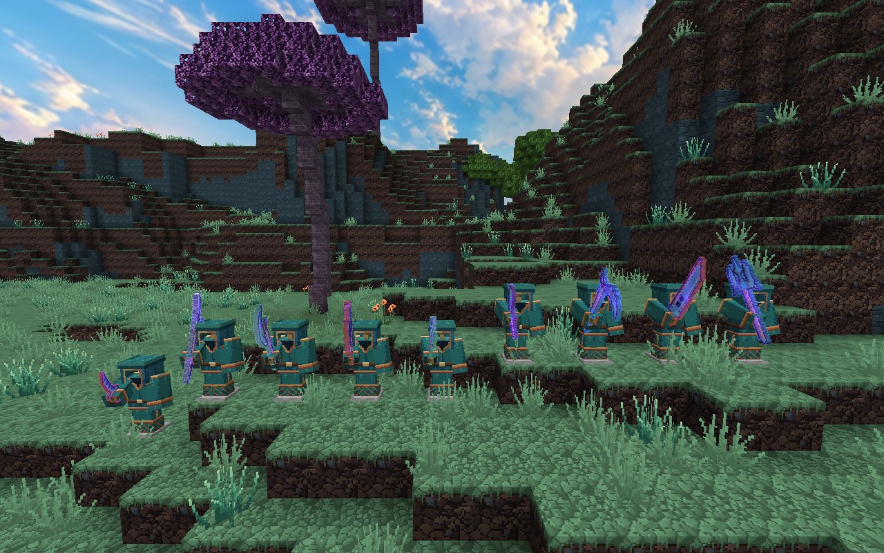 The nine Spiritgear weapons, ranked to Manifested, in Spiritweave