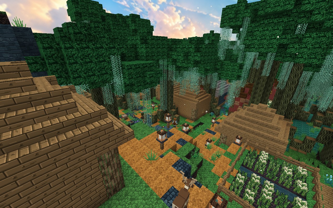 A tribal village of the warm band, under the Tanglewood