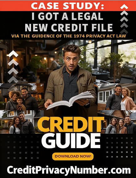 Download Free Credit Privacy Guide Credit Privacy Guide - Case Study: I Got A Legal New Credit File via the 1974 Privacy Act Law
