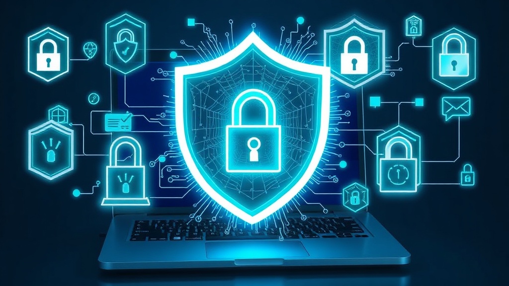 Why Privacy Matters in 2026: Complete Guide to Digital Privacy Protection and Credit Privacy 33 Digital privacy tools as glowing shield icons protecting laptop