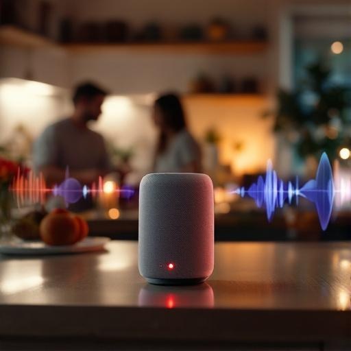 Why Privacy Matters in 2026: Complete Guide to Digital Privacy Protection and Credit Privacy 14 Smart speaker with audio waves showing always-listening