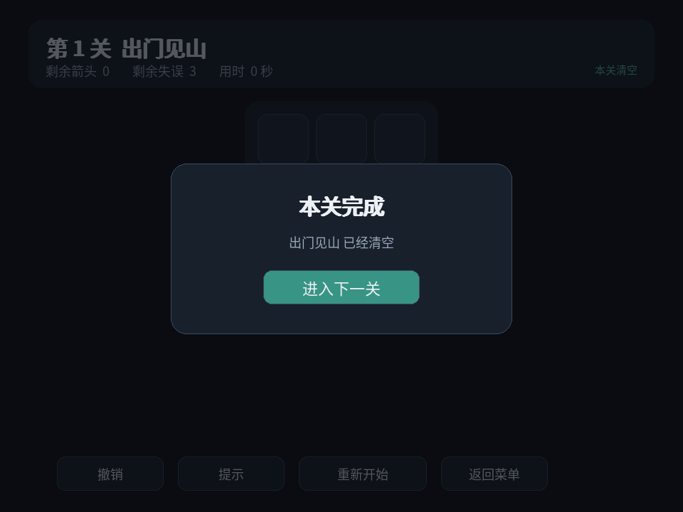 通关界面