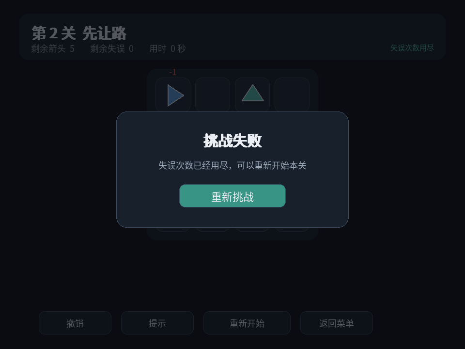 失败界面