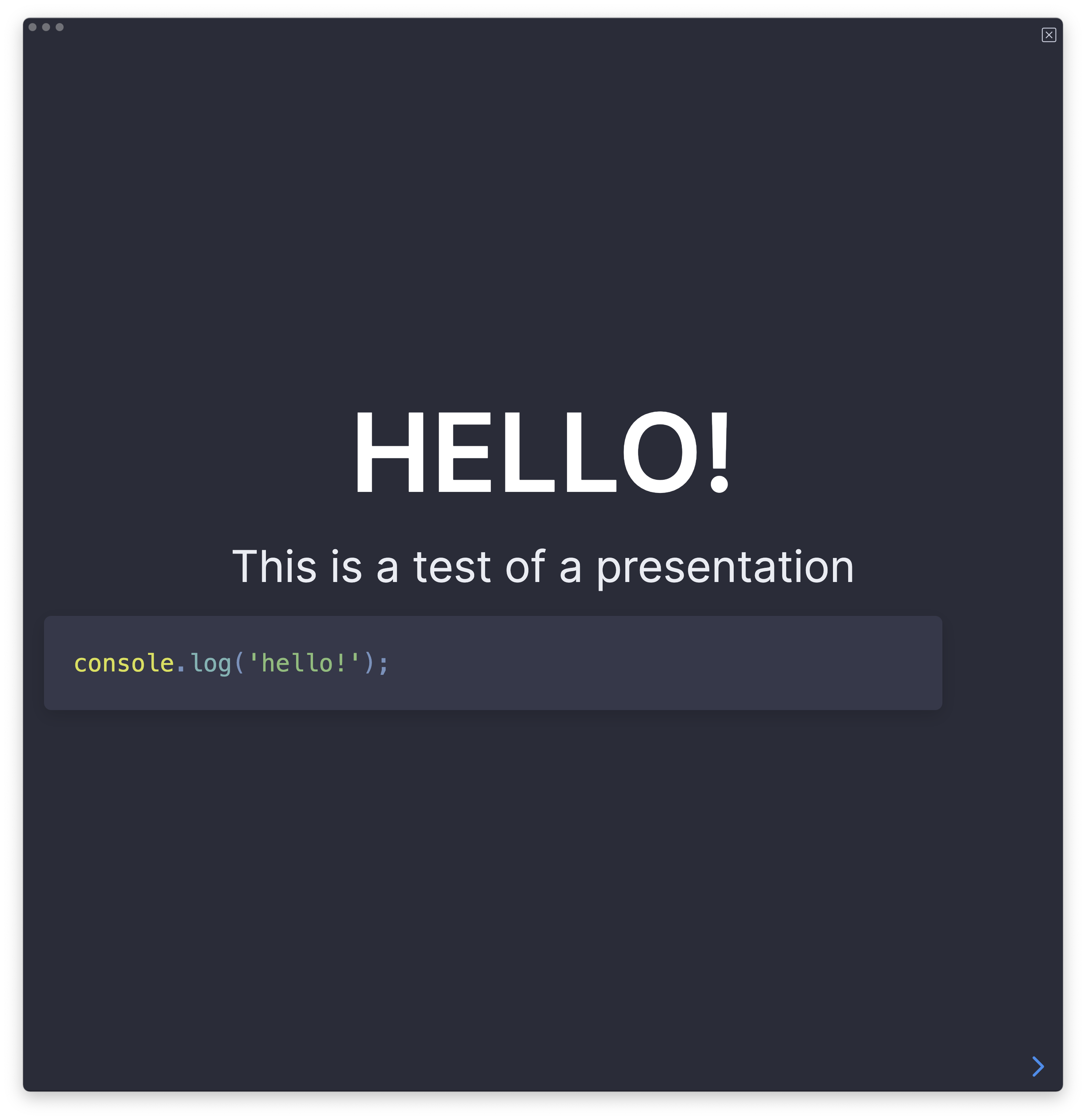 Presentation Screenshot