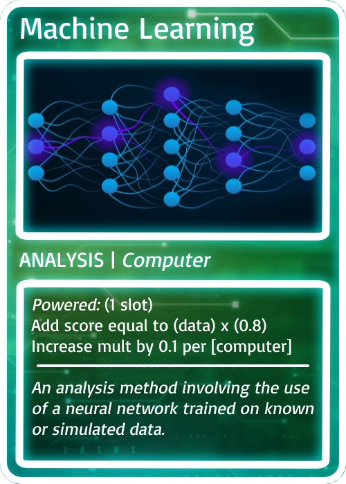 The machine learning card