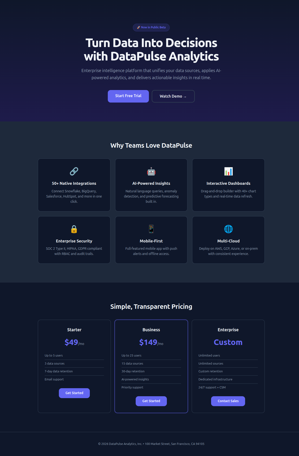 Landing Page