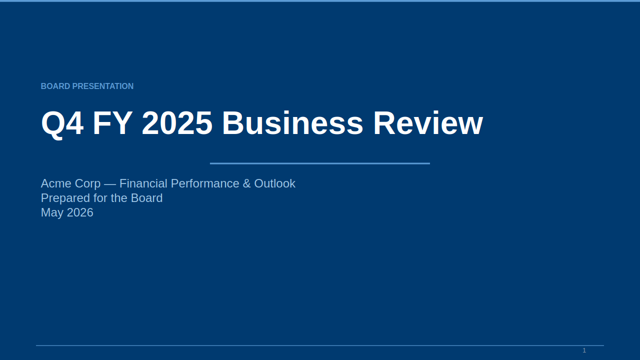 CFO QBR