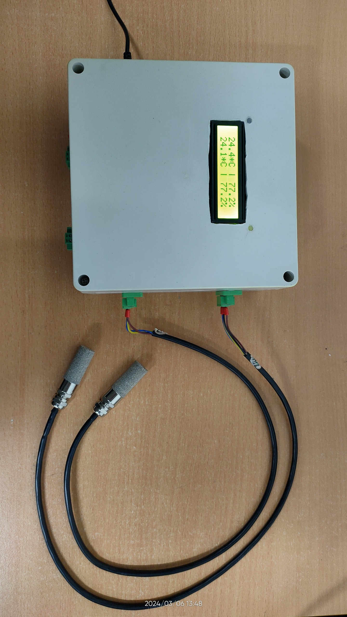 Measuring Temperature and Humidity in Electrical Cabinet