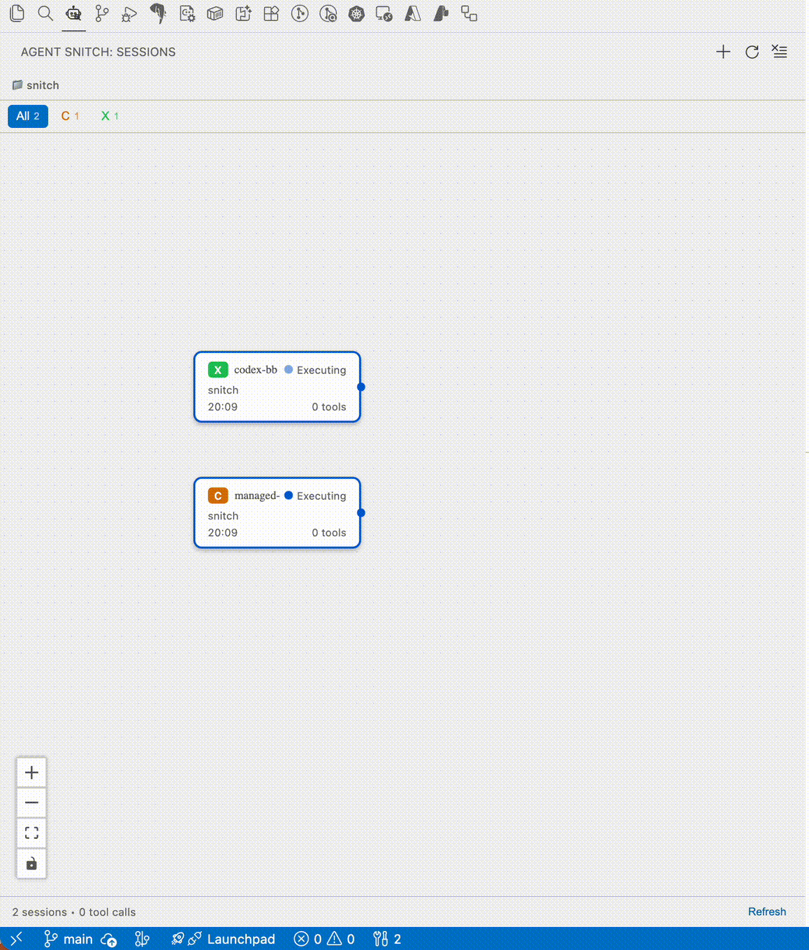 Agent Snitch in action