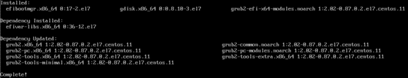 RHEL grub efi