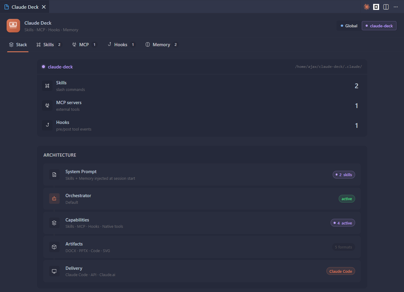 stack preview