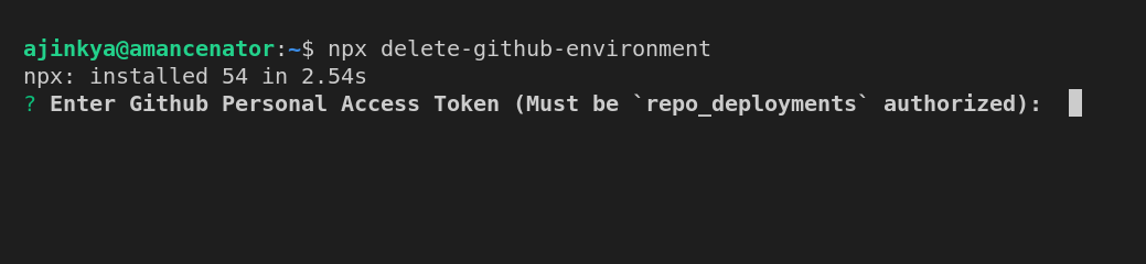 Enter access token