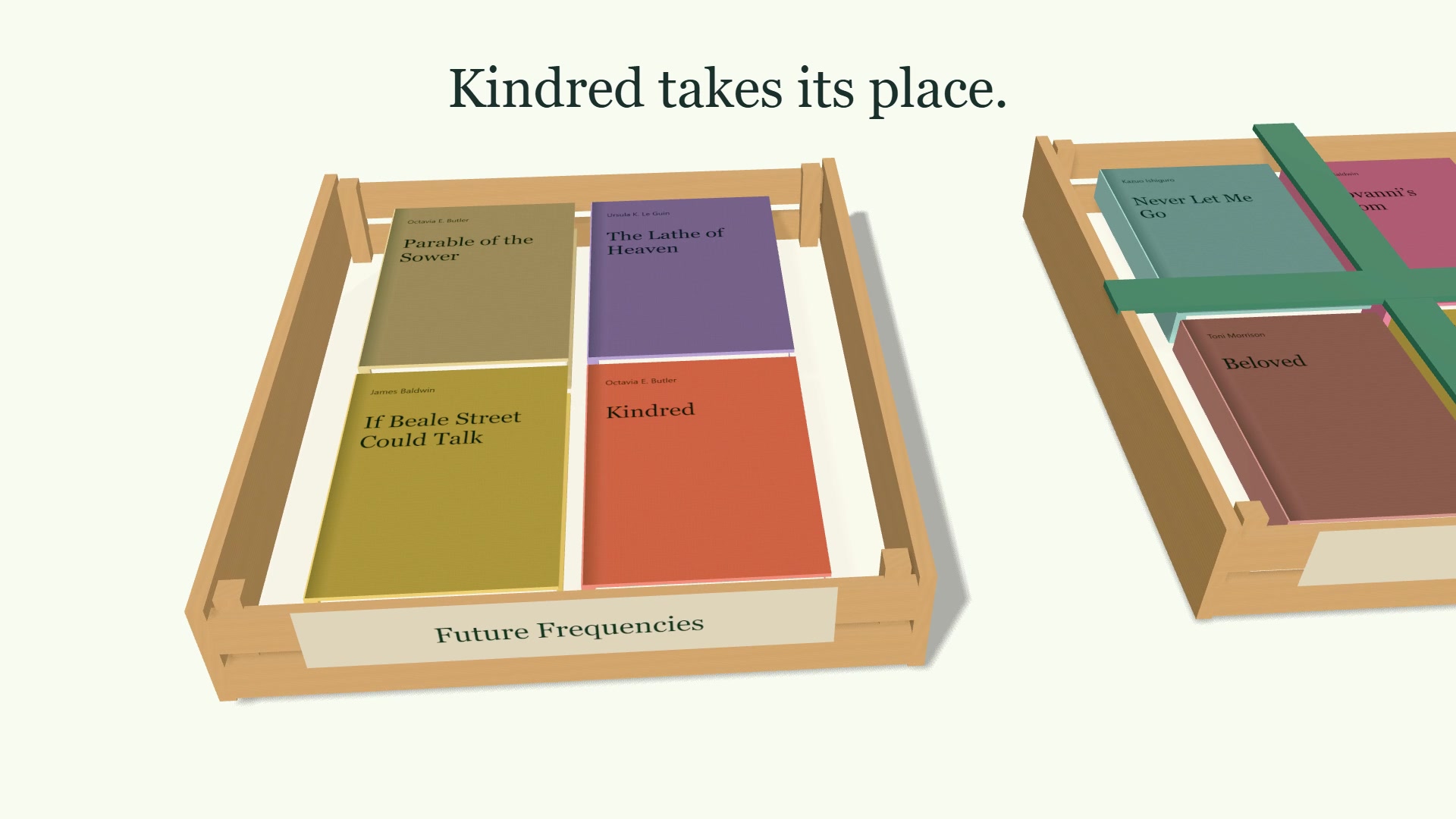 Rendered Crate motion film: Kindred fills the vacant slot while Soul & City stays packed