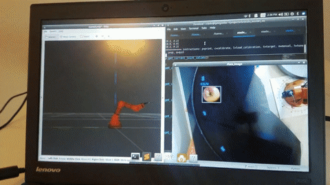 OpenCV detects apple and Braccio arm picks it up