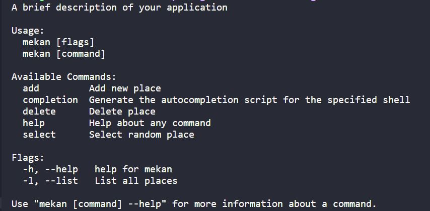 Help Menu