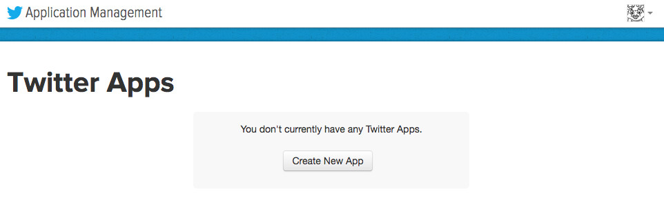 Twitter Apps page