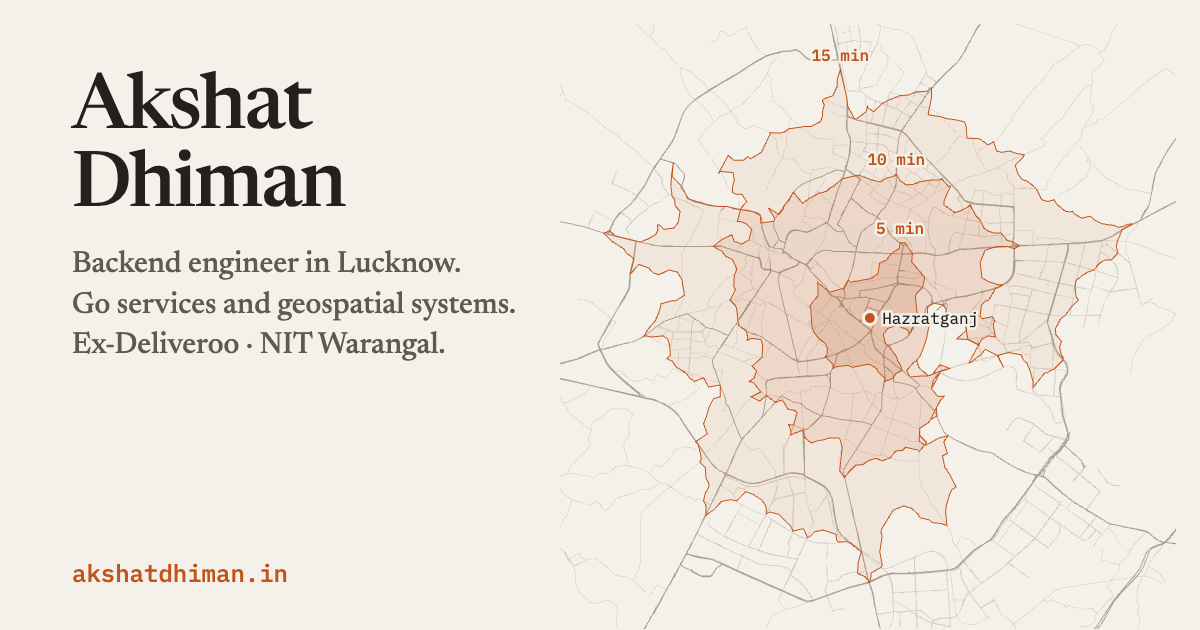Scooter delivery zones reachable in 5, 10 and 15 minutes from Hazratganj, Lucknow