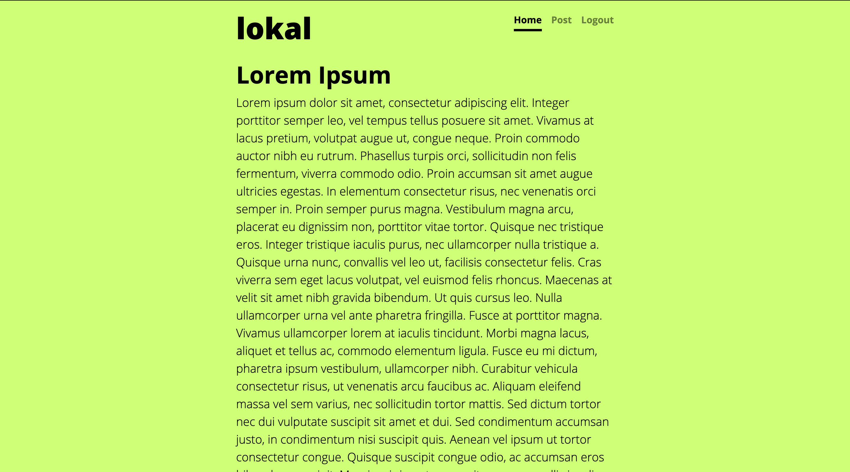 lokal post page