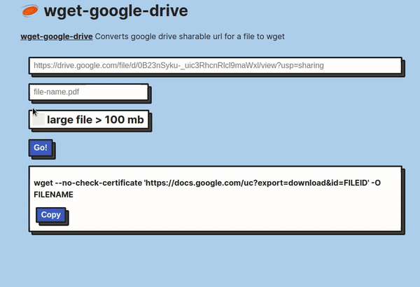 wget google drive
