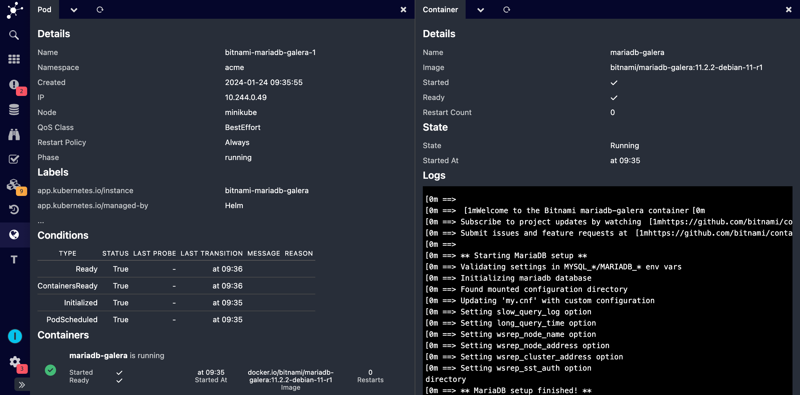 Icinga for Kubernetes Web Pod