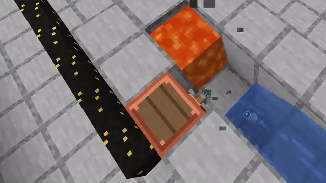 Ala Industrial Minecraft mod: a block breaker mining cobblestone from a lava and water generator on its own