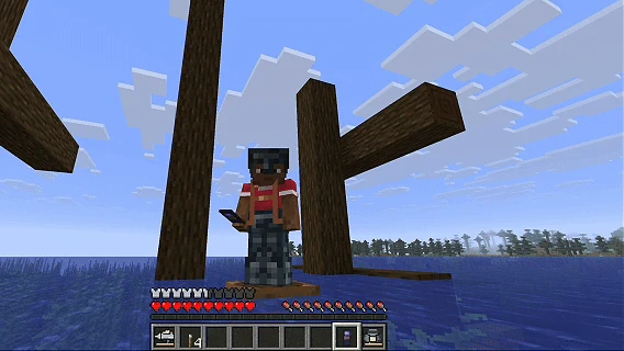Ala Industrial — a player winding up a teleport jump