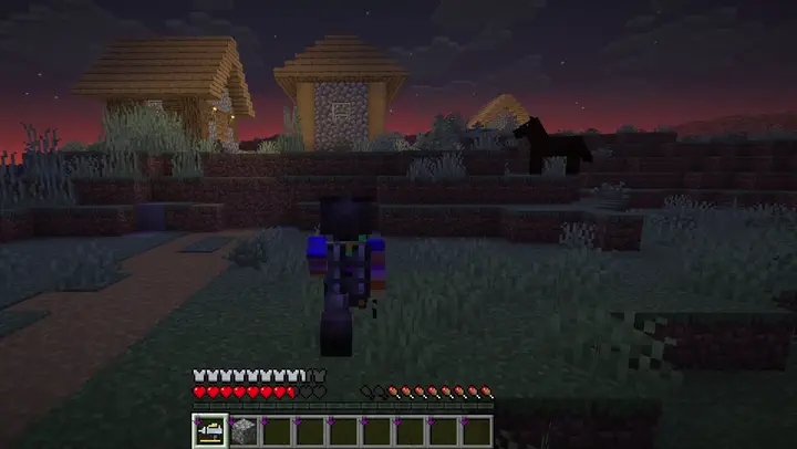 Jetpack — a player flying with thruster exhaust and a soft glow