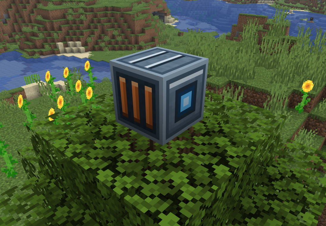 Reinforced Energy Storage block placed in the world