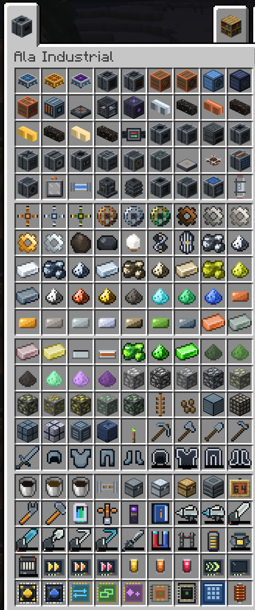 Ala Industrial 0.1.90 creative tab preview