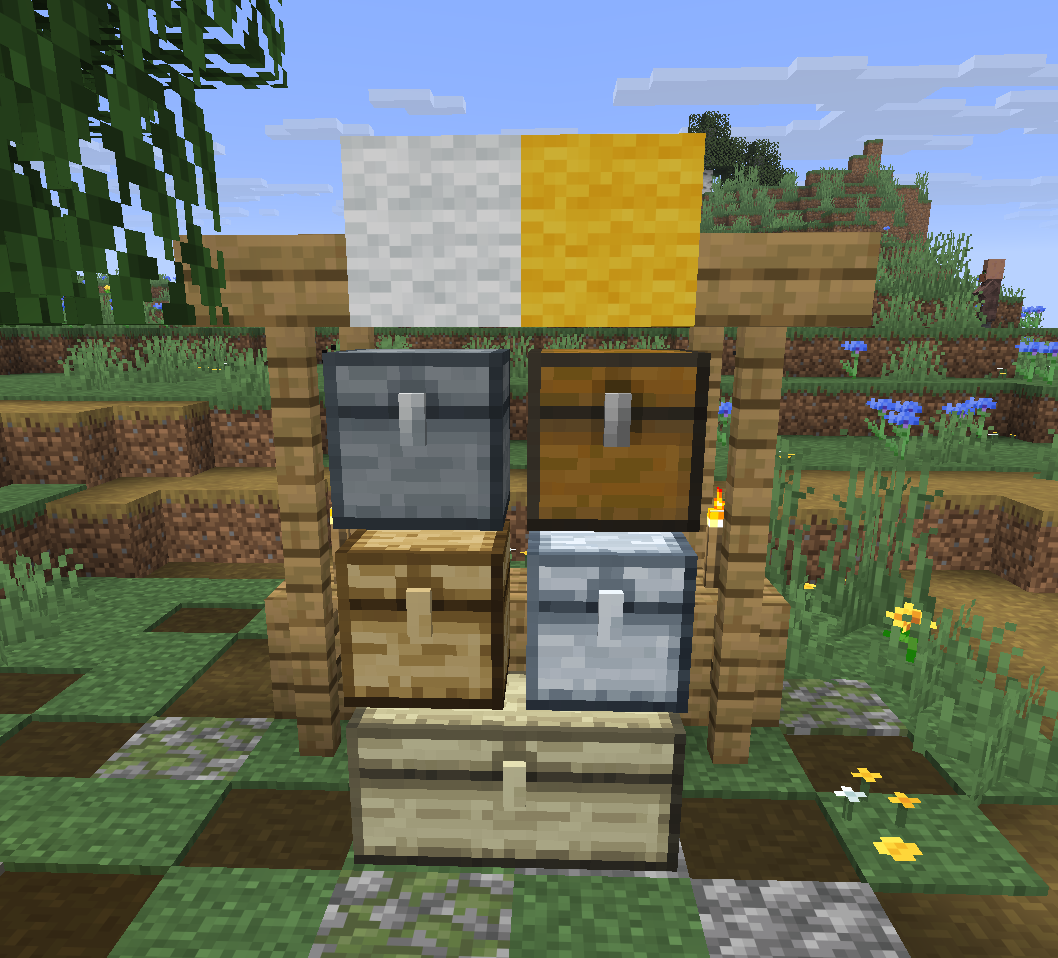 Ala Industrial 0.1.91 electrum chest next to the earlier storage tiers